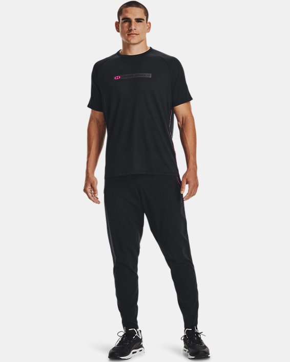 Men's UA Tech™ Short Sleeve, Black, pdpMainDesktop image number 2